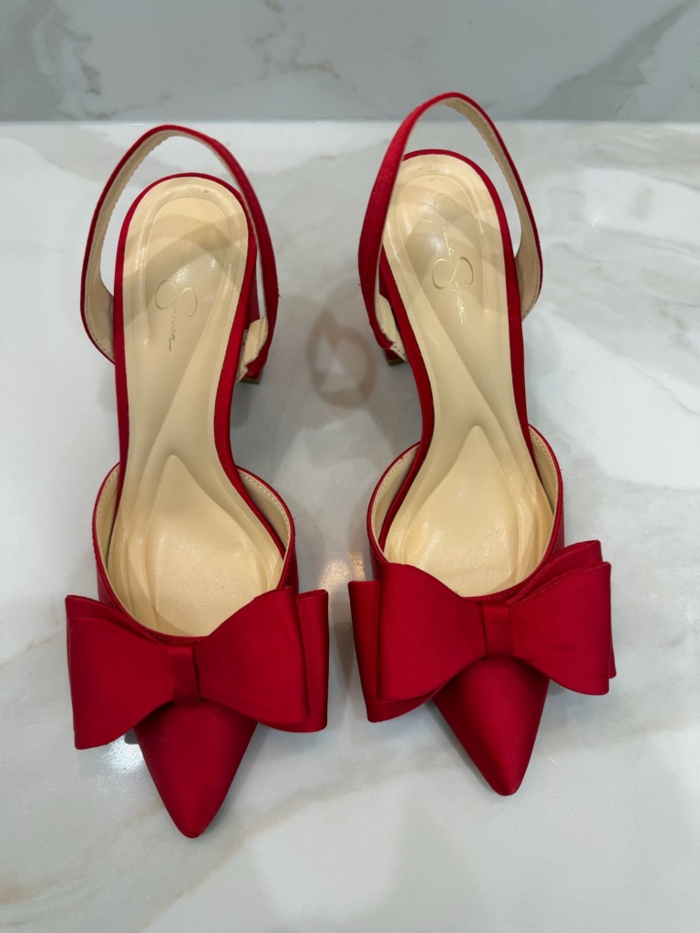 Red Bow Heels